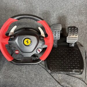 Thrustmaster Ferrari 458 Spider Racing Wheel Pedals Xbox 360 UNTESTED PARTS ONLY